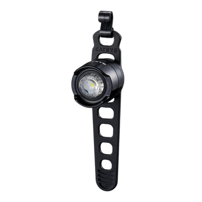 Cateye Orb II Rechargable Front Bike Light: POLISHED BLACK