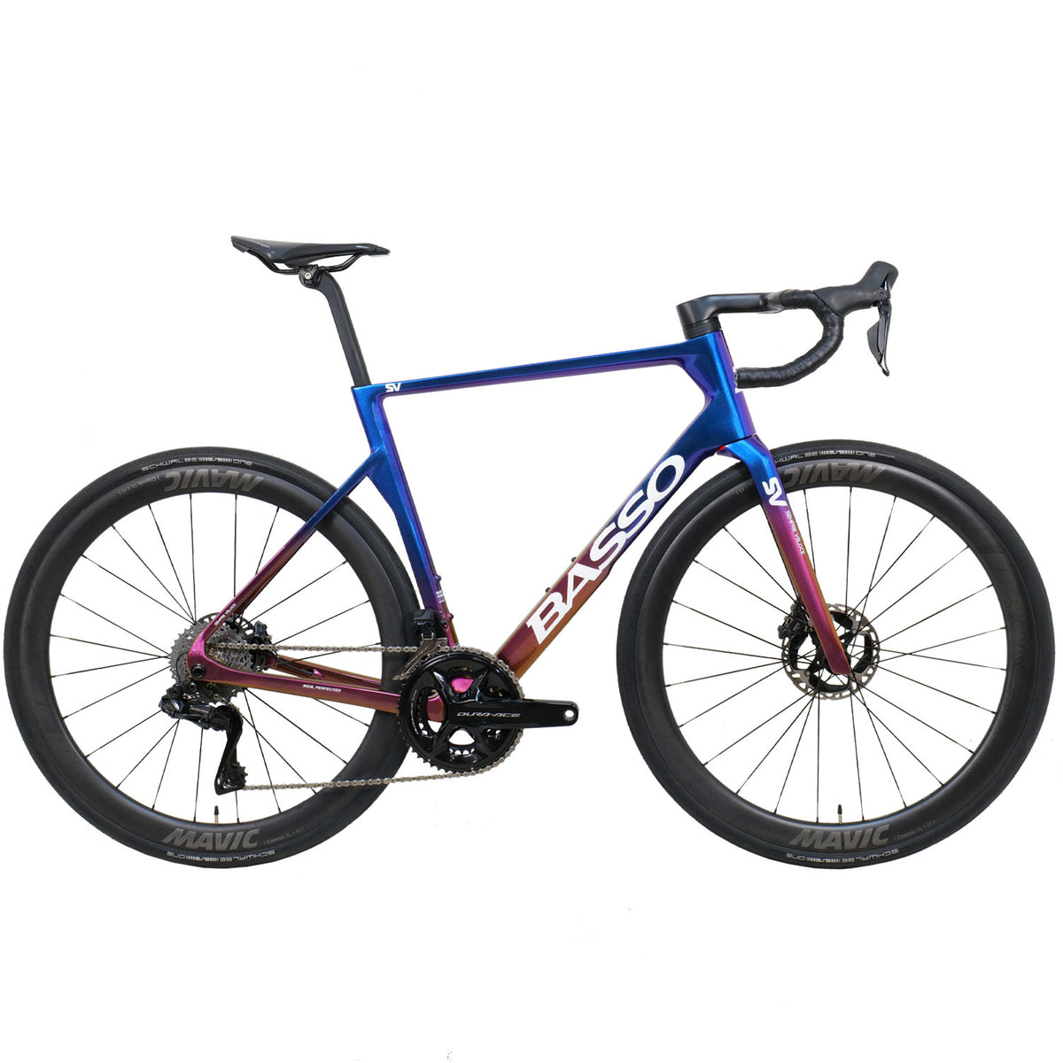 Basso Bikes SV Dura-Ace Di2/Cosmic SL Bike Viola Galaxy 53 M