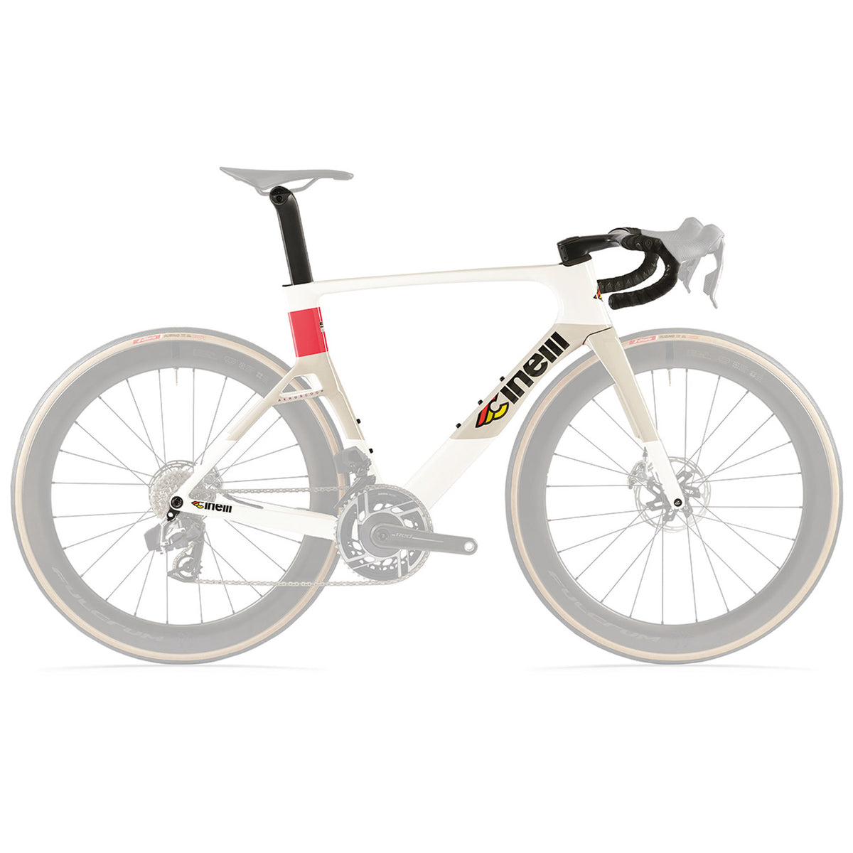 Cinelli Aeroscoop Coral White Frameset 56 XL