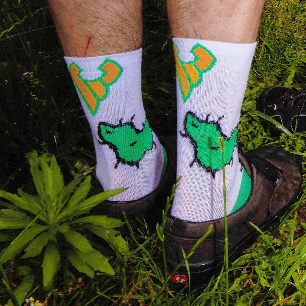 Cactus White Socks