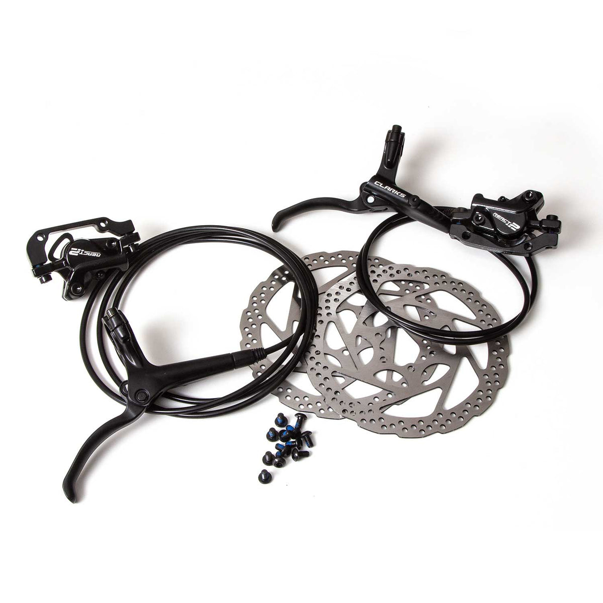 React 2 Piston Hydraulic Brake Set 180/160mm