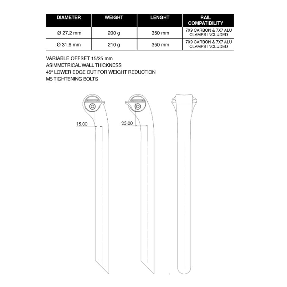 Trittico Carbon Seatpost