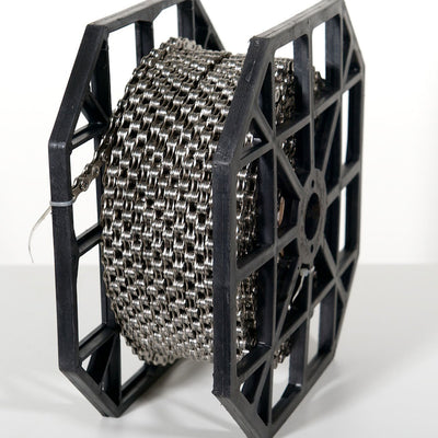 X10 Silver/Black Chain 50m Reel