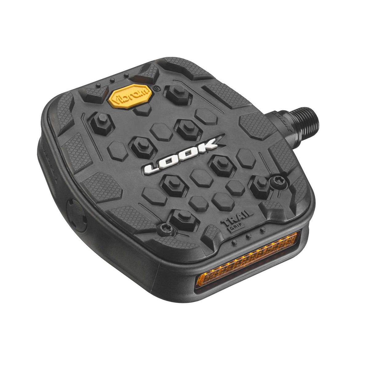 Trail Grip Flat Black Pedals