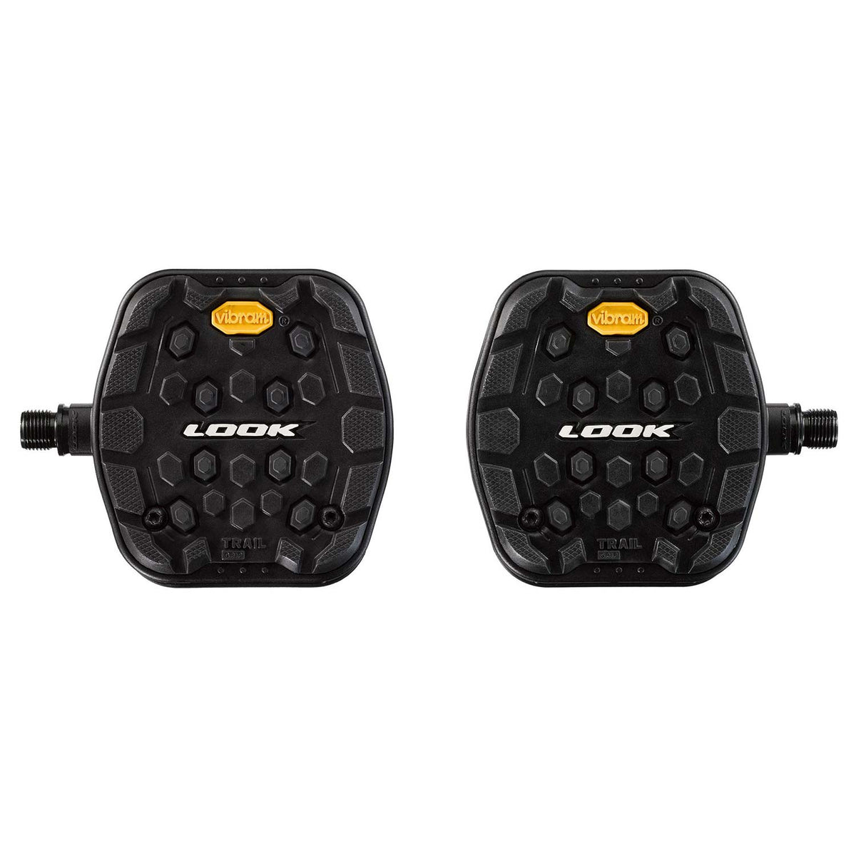 Trail Grip Flat Black Pedals