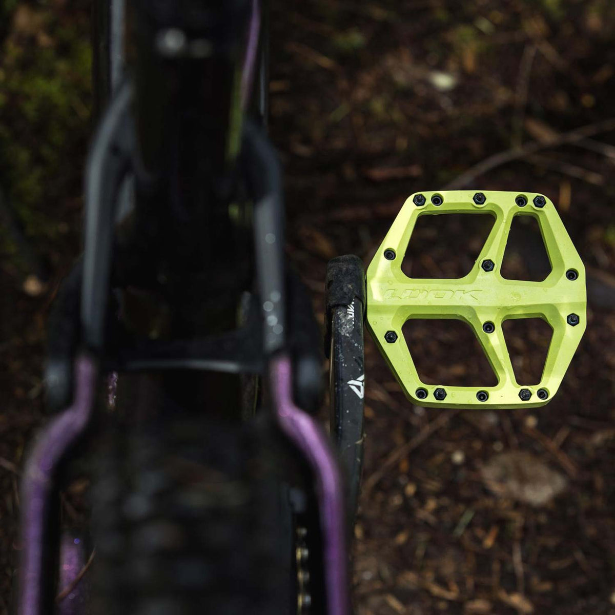 Trail Fusion Flat Lime Green Pedals