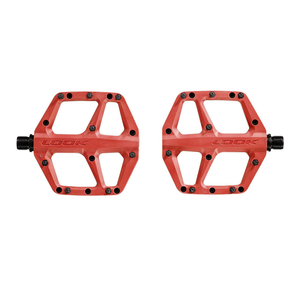 Trail Fusion Flat Red Pedals