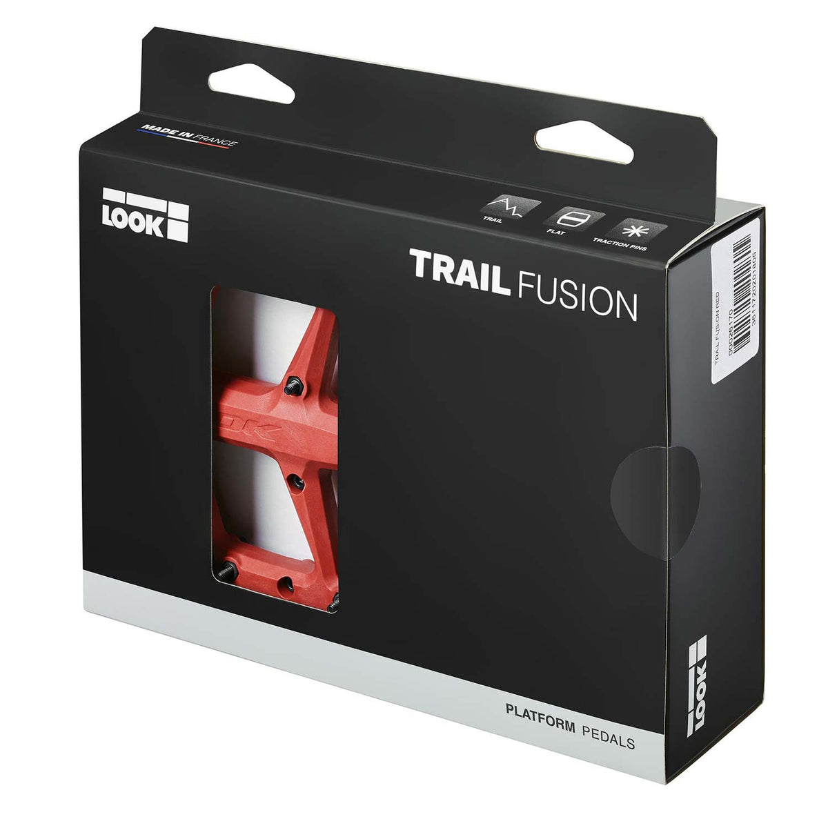 Trail Fusion Flat Red Pedals