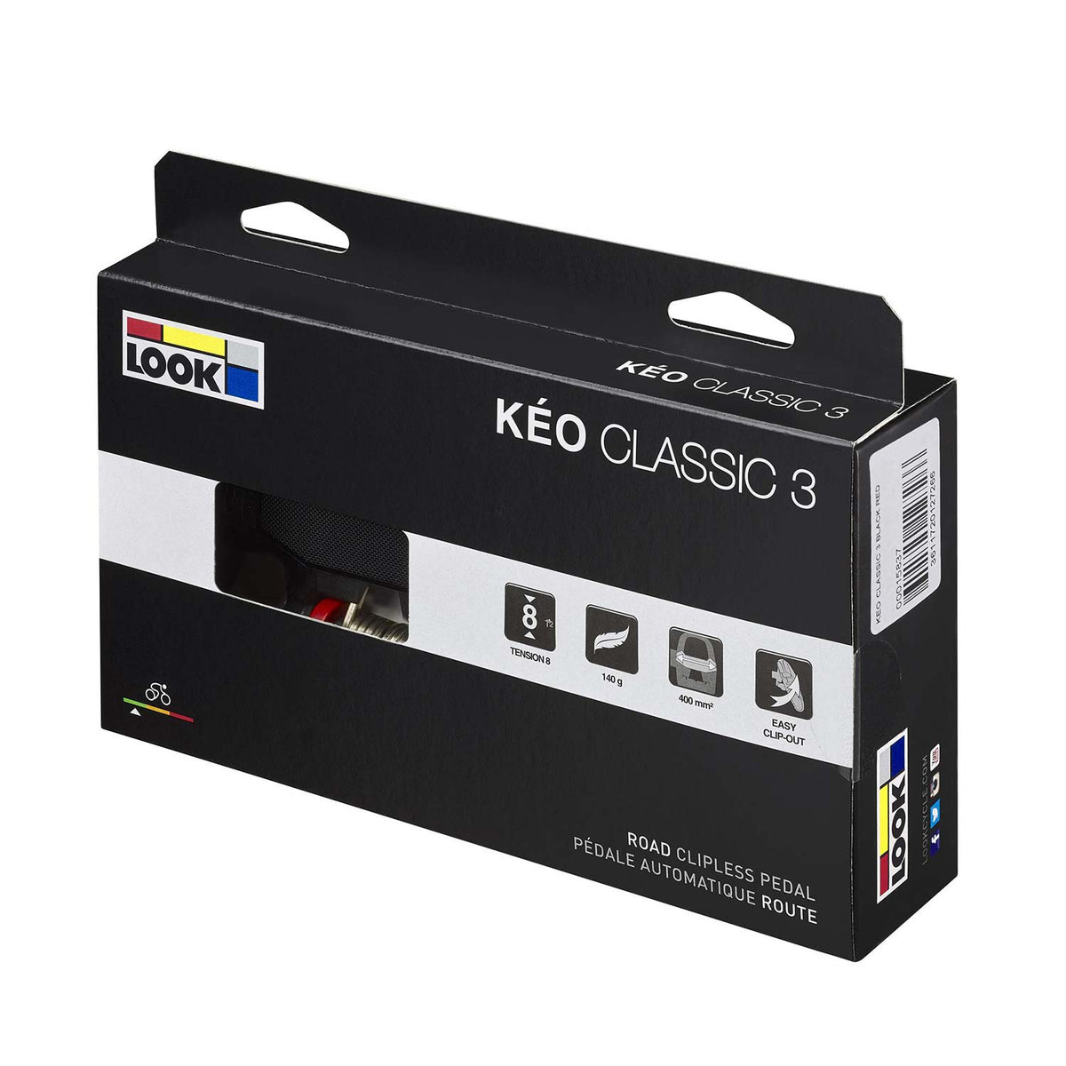 Keo Classic 3 Black/Red Pedals