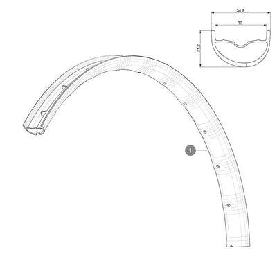 Deemax Elite 29" Rear Rim