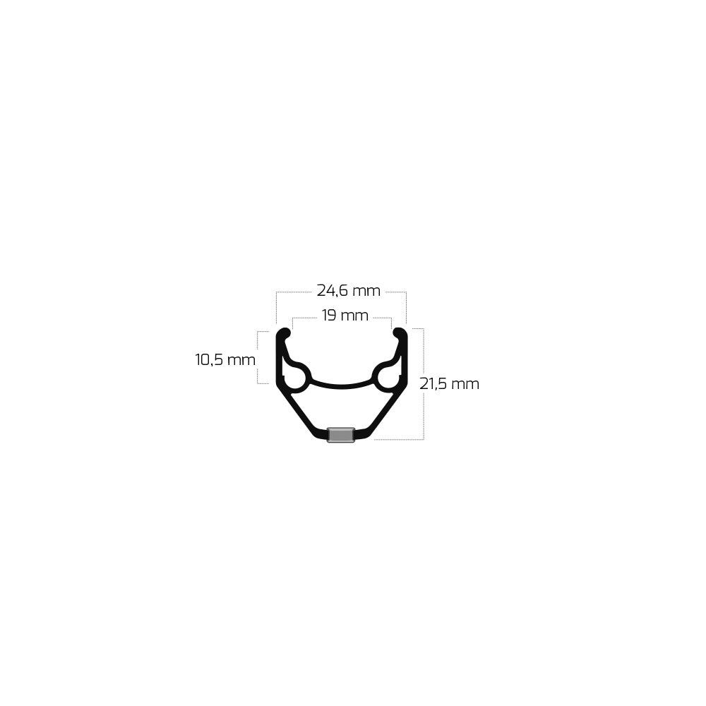 Zac 2000 26" Single Eyelet Rims