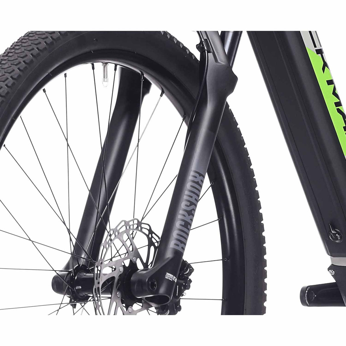 eBlizz 90 Gloss Grey/Black/Green E-Bike