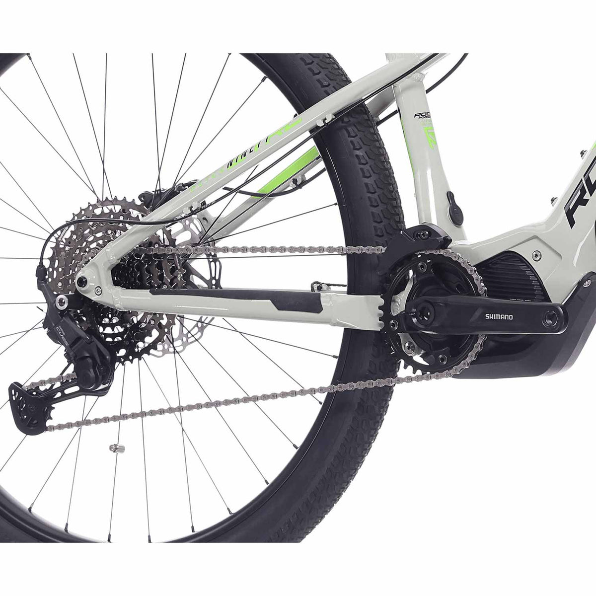 eBlizz 90 Gloss Grey/Black/Green E-Bike