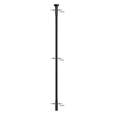Race Black Straight Pull Uncut Spokes
