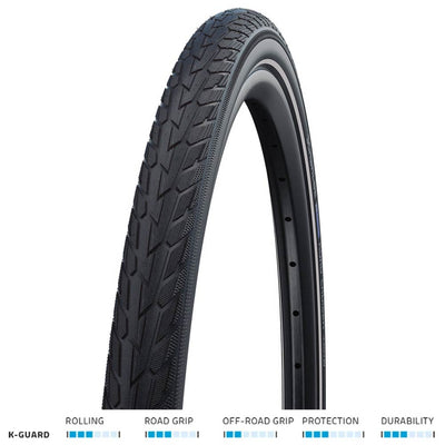 Schwalbe Road Cruiser K-Guard 20x1.75 Blk/Refl