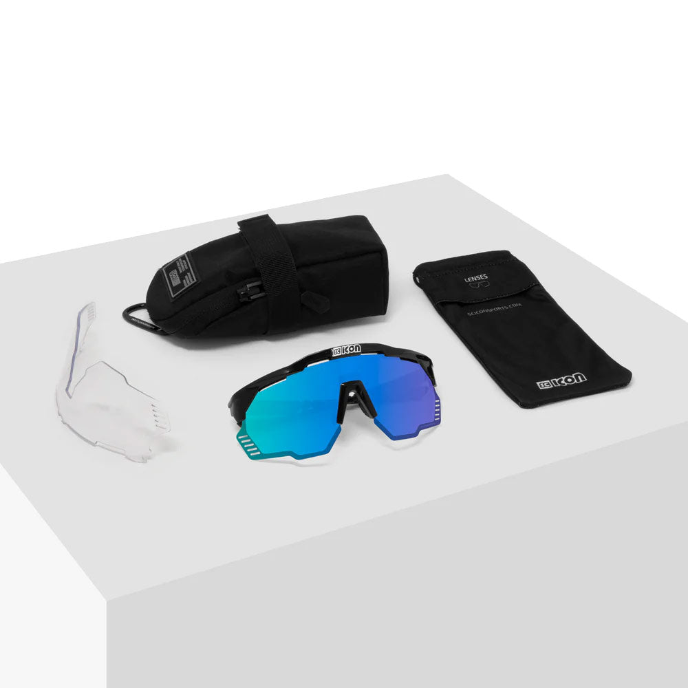 Aeroshade Kunken Blue/Black Multimirror Sunglasses