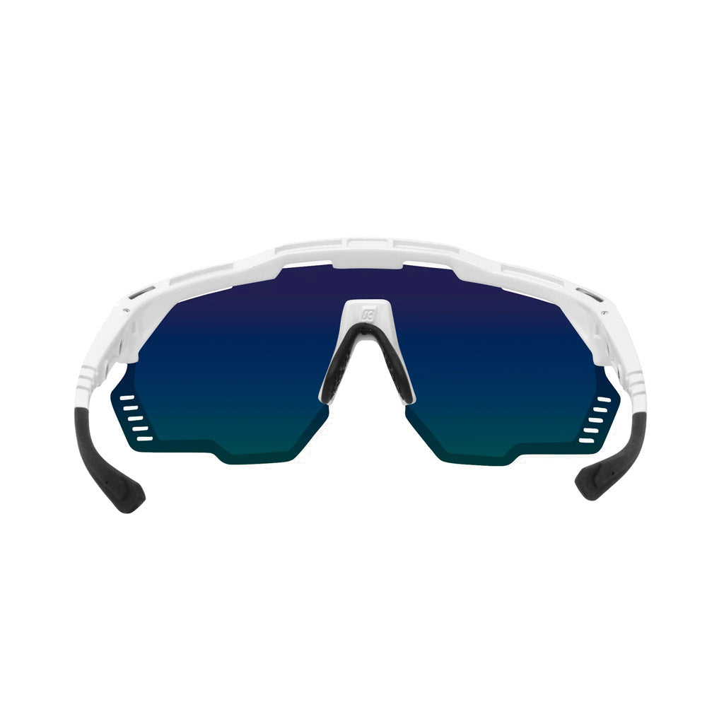 Aeroshade Kunken Blue/White Multimirror Sunglasses