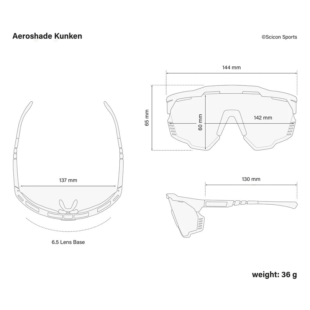 Aeroshade Kunken Blue/White Multimirror Sunglasses