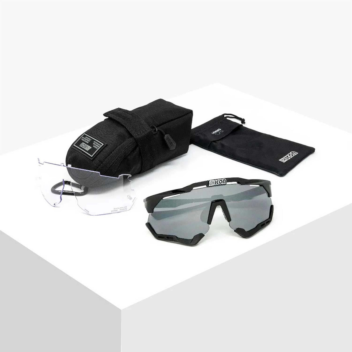 Aeroshade XL Multimirror Black Sunglasses