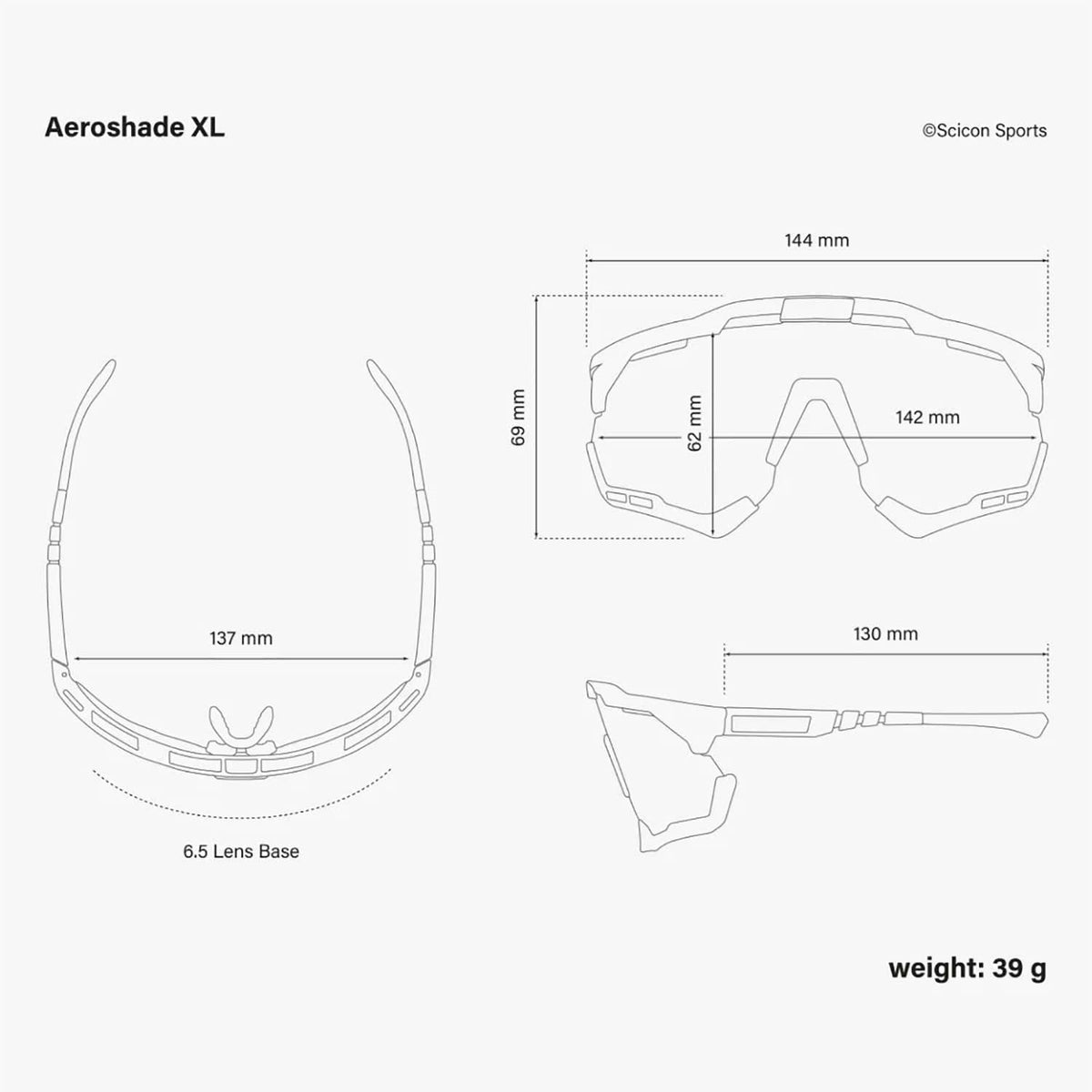 Aeroshade XL Multimirror Black Sunglasses