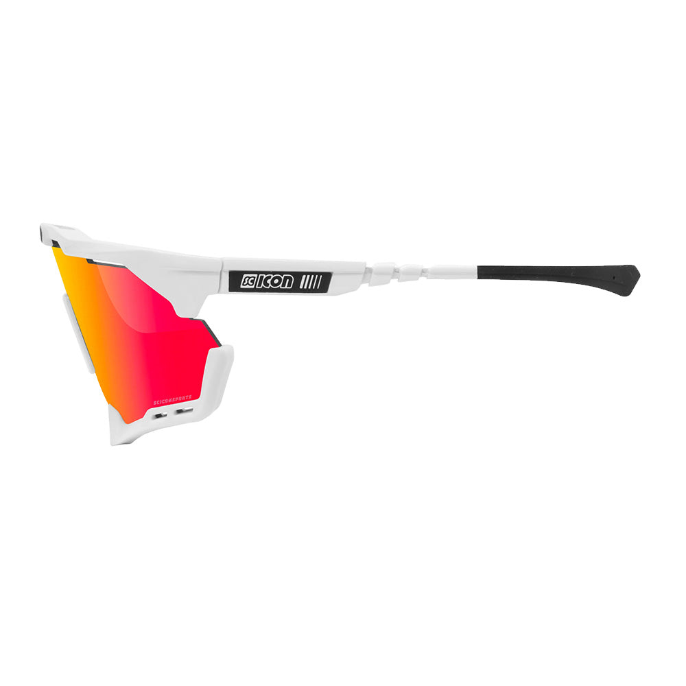 Aeroshade XL Multimirror White/Red Sunglasses