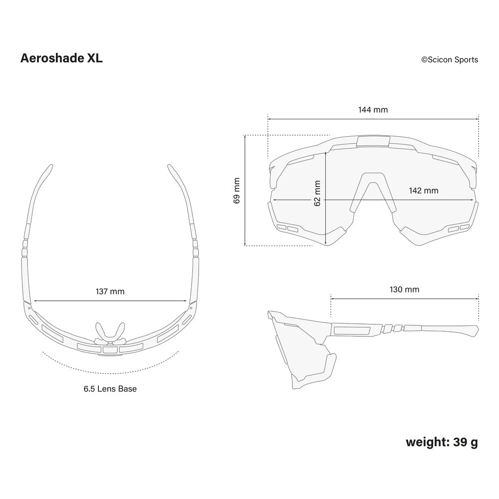 Aeroshade XL Multimirror Silver/Black Sunglasses