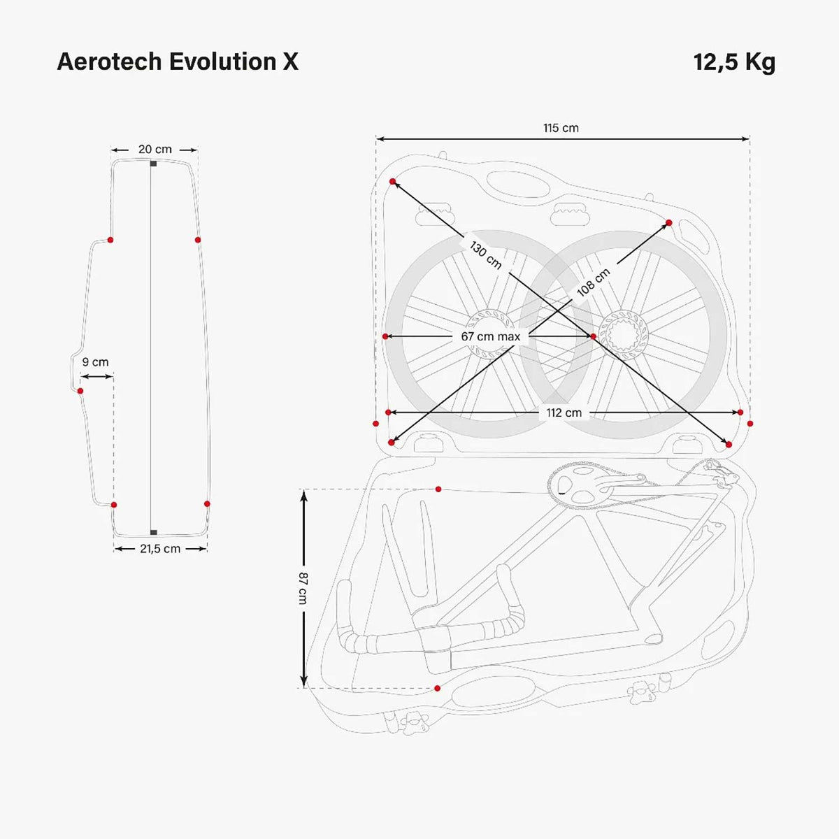 Aerotech Evolution X TSA Bike Travel Case