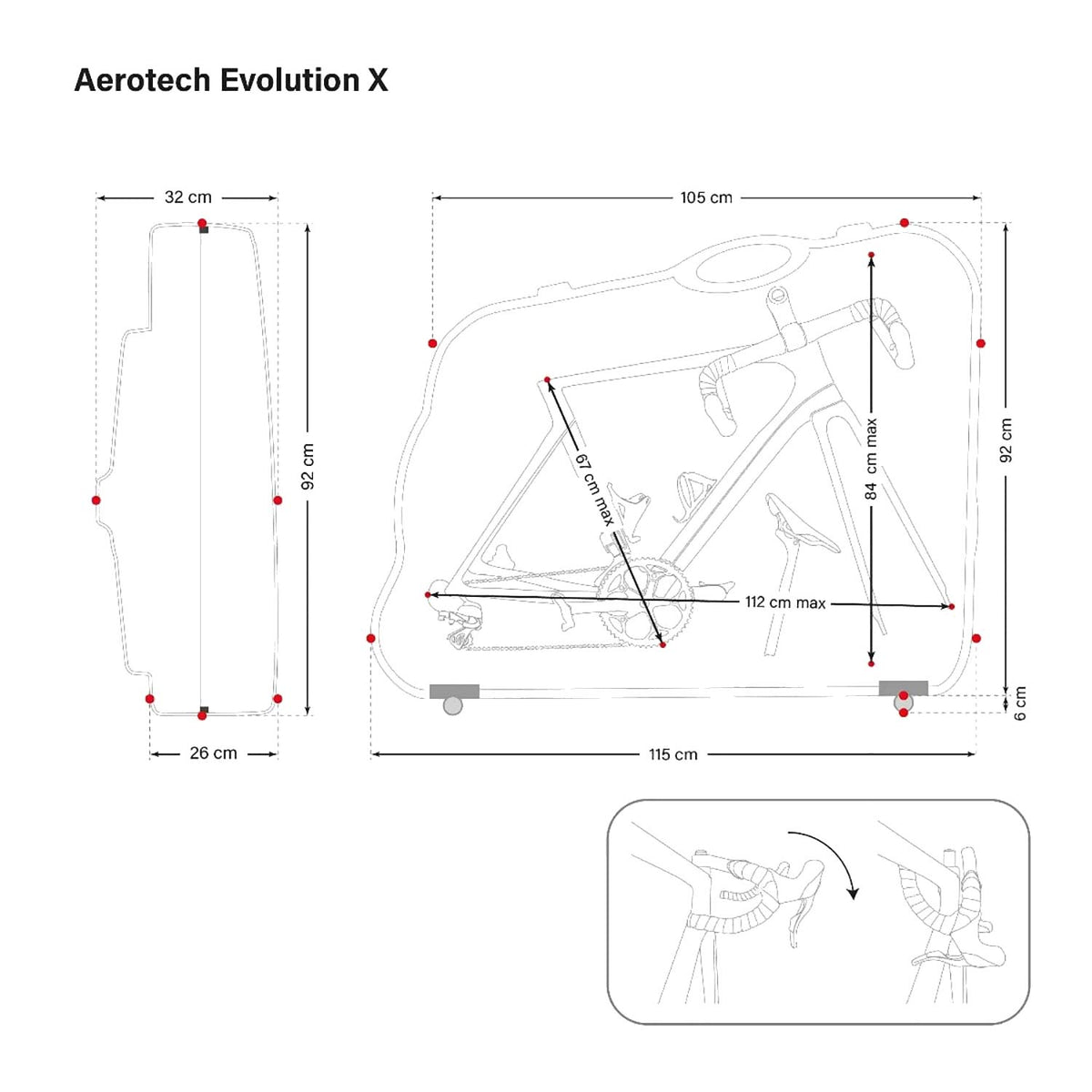 Aerotech Evolution X TSA Bike Travel Case