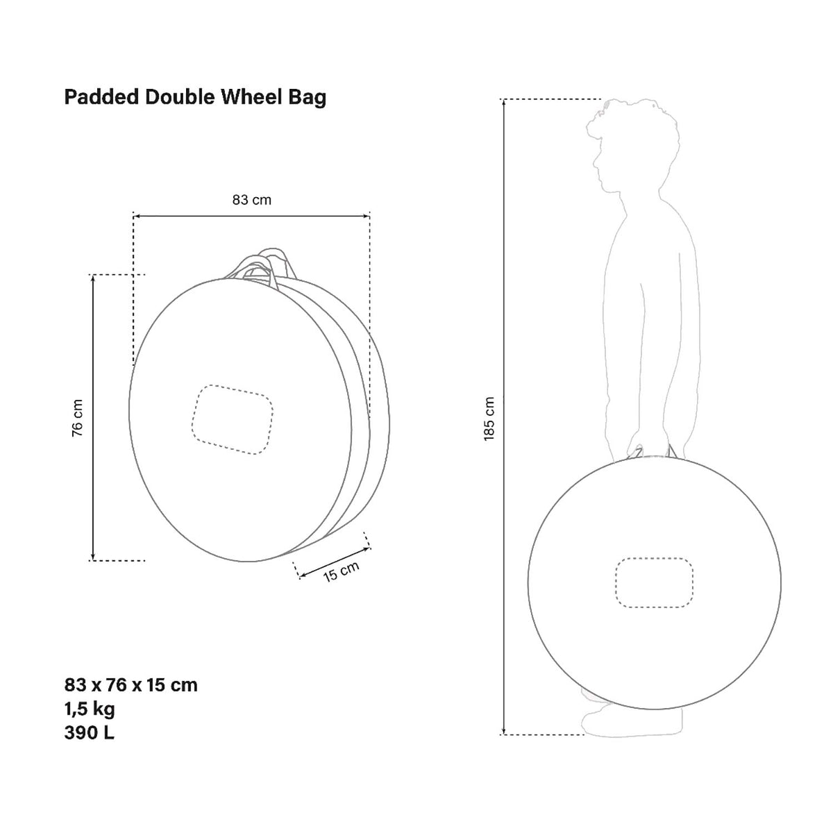 Padded Double Wheel Bag