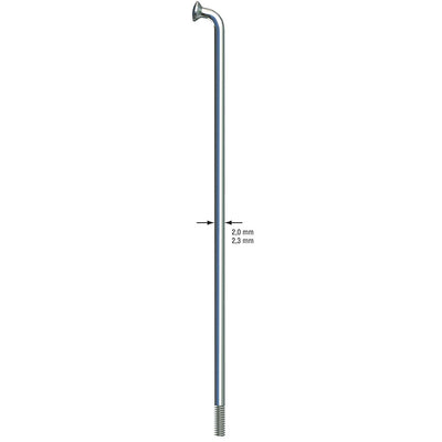 Sapim Leader Silver Spokes