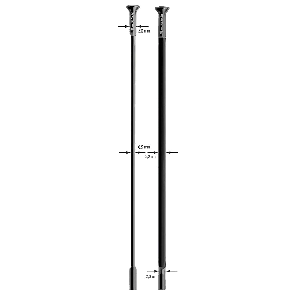 CX-Ray Black Straight Pull Uncut Spokes (500)