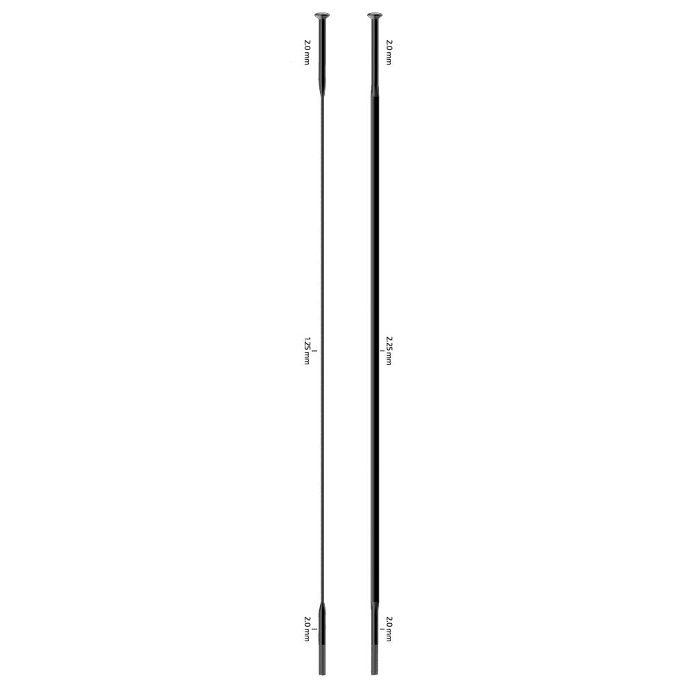 CX-Sprint Black Straight Pull Uncut Spokes