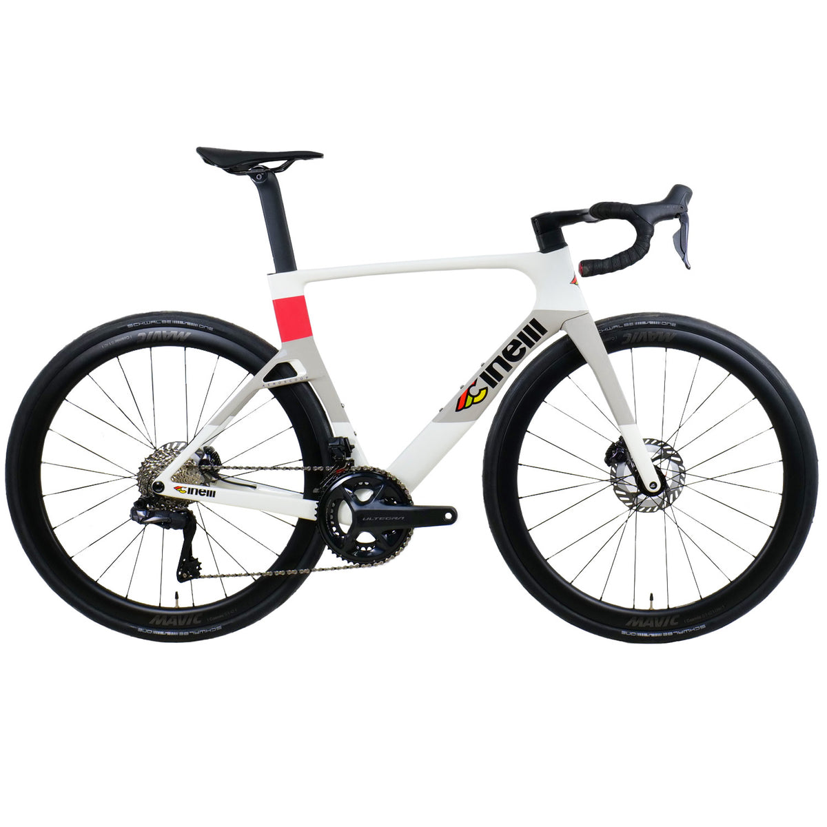 Cinelli Aeroscoop Coral White Ultegra Di2/Cosmic S Bike 56 XL