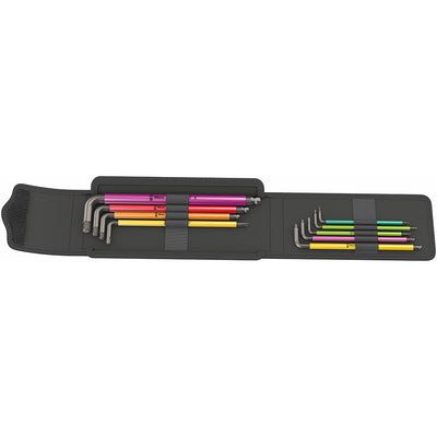 Bicycle Set 4 Colour Coded Hex & Torx L-Keys Set 9pcs