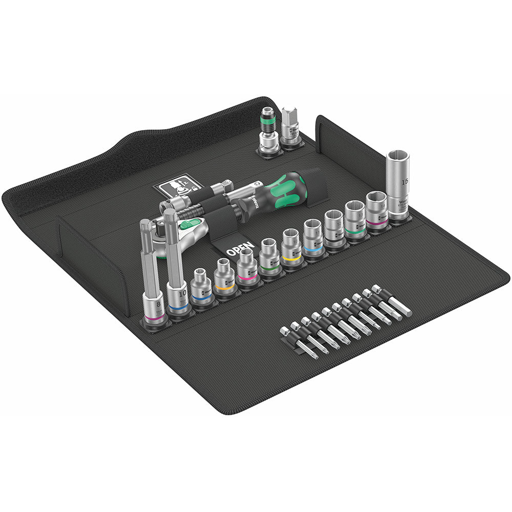 Bicycle Set 7 Zyklop 3/8" Ratchet and Socket Set 27pcs