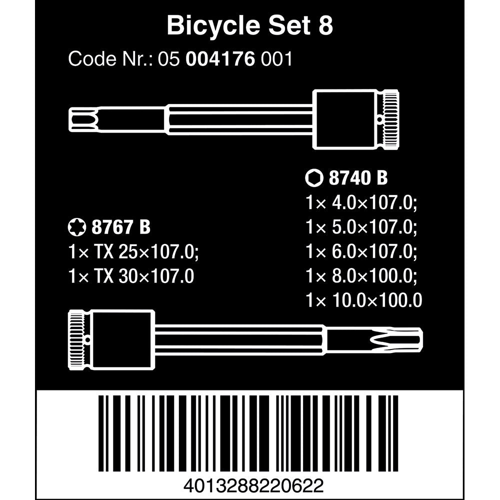 Bicycle Set 8 3/8" Hex/Torx Socket Set 7pcs