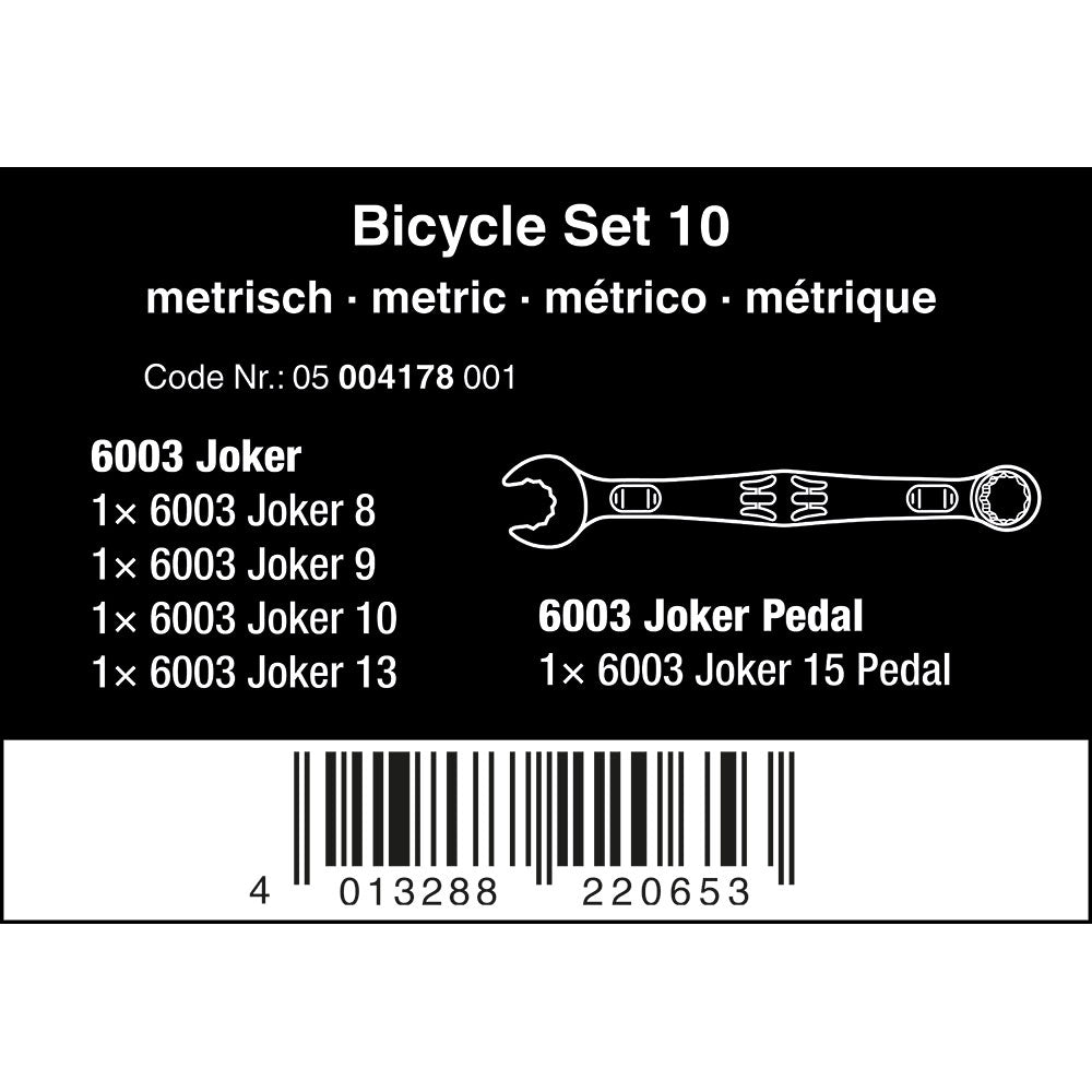 Bicycle Set 10 Joker Wrench Spanner Set 5pcs