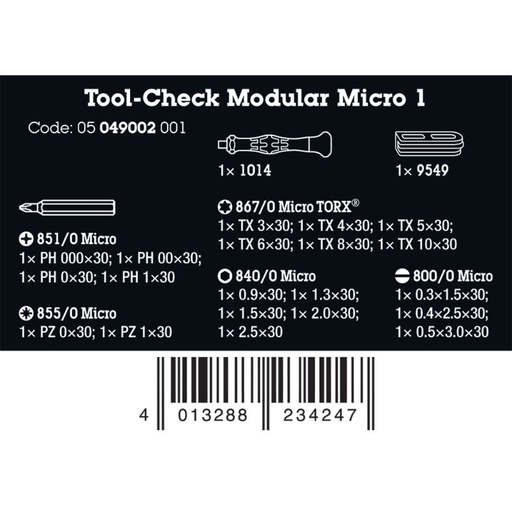 Tool-Check Modular Micro 1, 21 Pieces