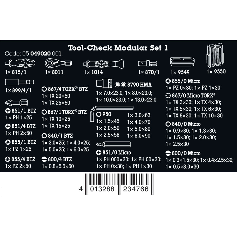 Tool-Check Modular Set, 50 Pieces
