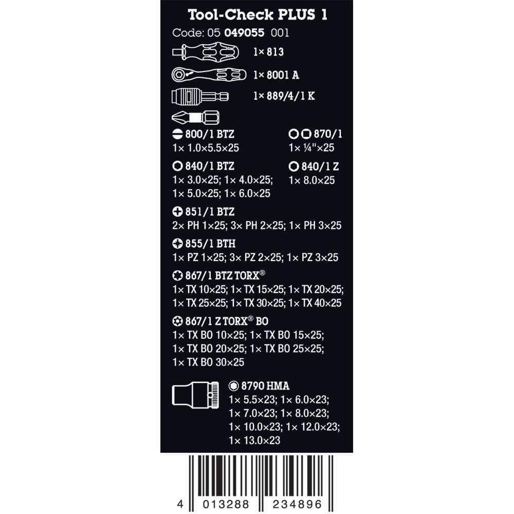 Tool Check Plus 1 Set, 39 Pieces