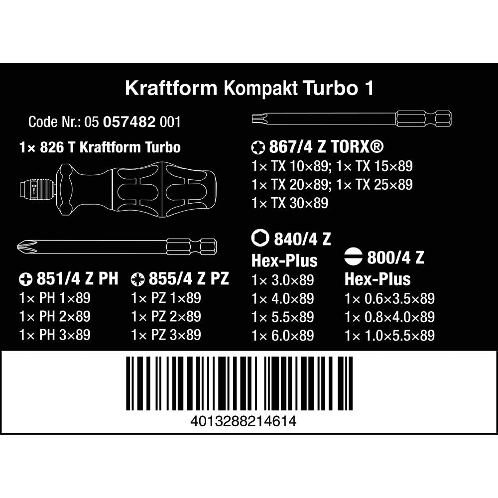 Kraftform Kompakt Turbo 1 19pcs