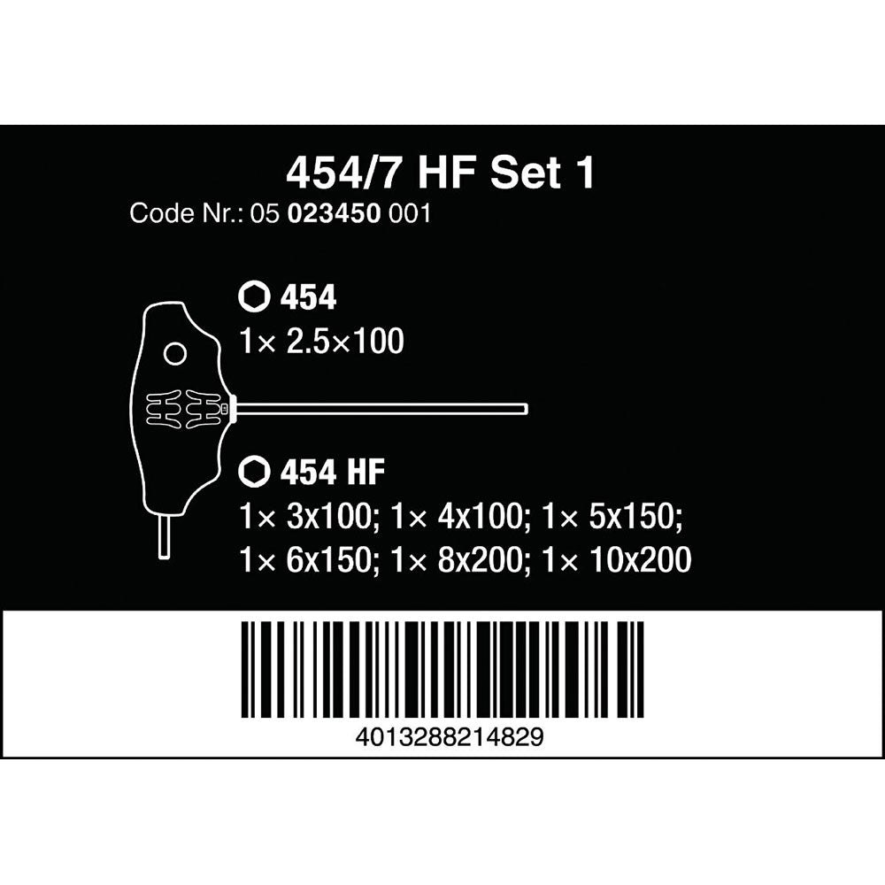 454/7 HF Screwdriver Set T-Handle Screwdrivers Hex-Plus