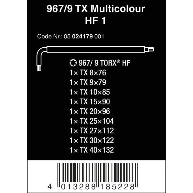 967/9 TX Multicolour HF 1 L-key Set With Holding Function