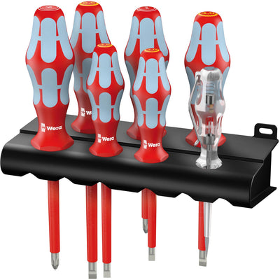 3160 i/7 Screwdriver set, stainless and rack 7pcs