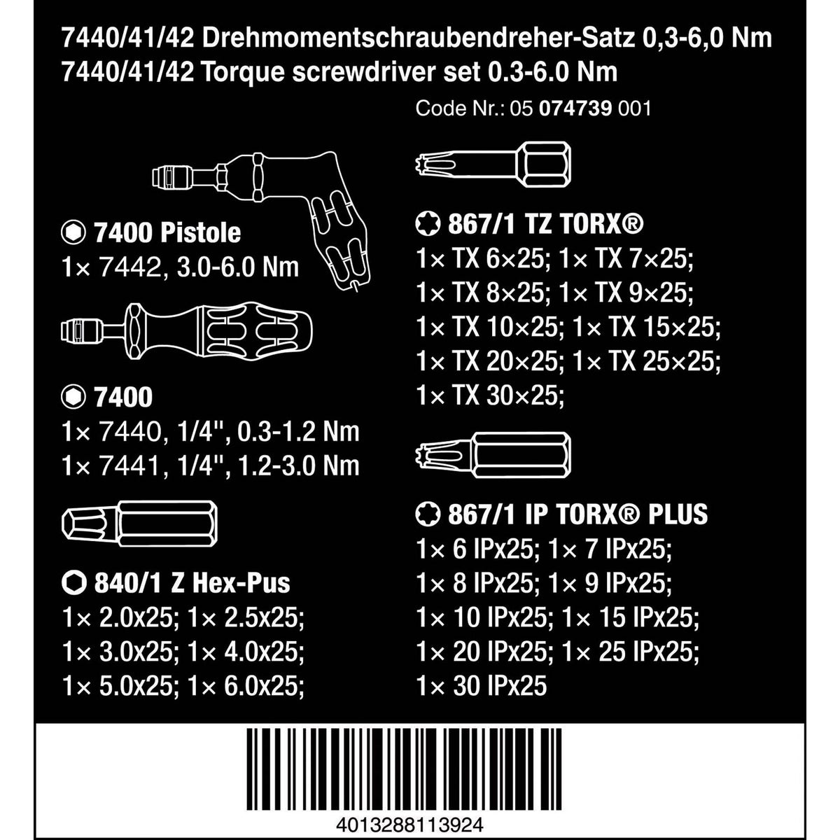 Kraftform Torque Screwdriver Set 27pcs