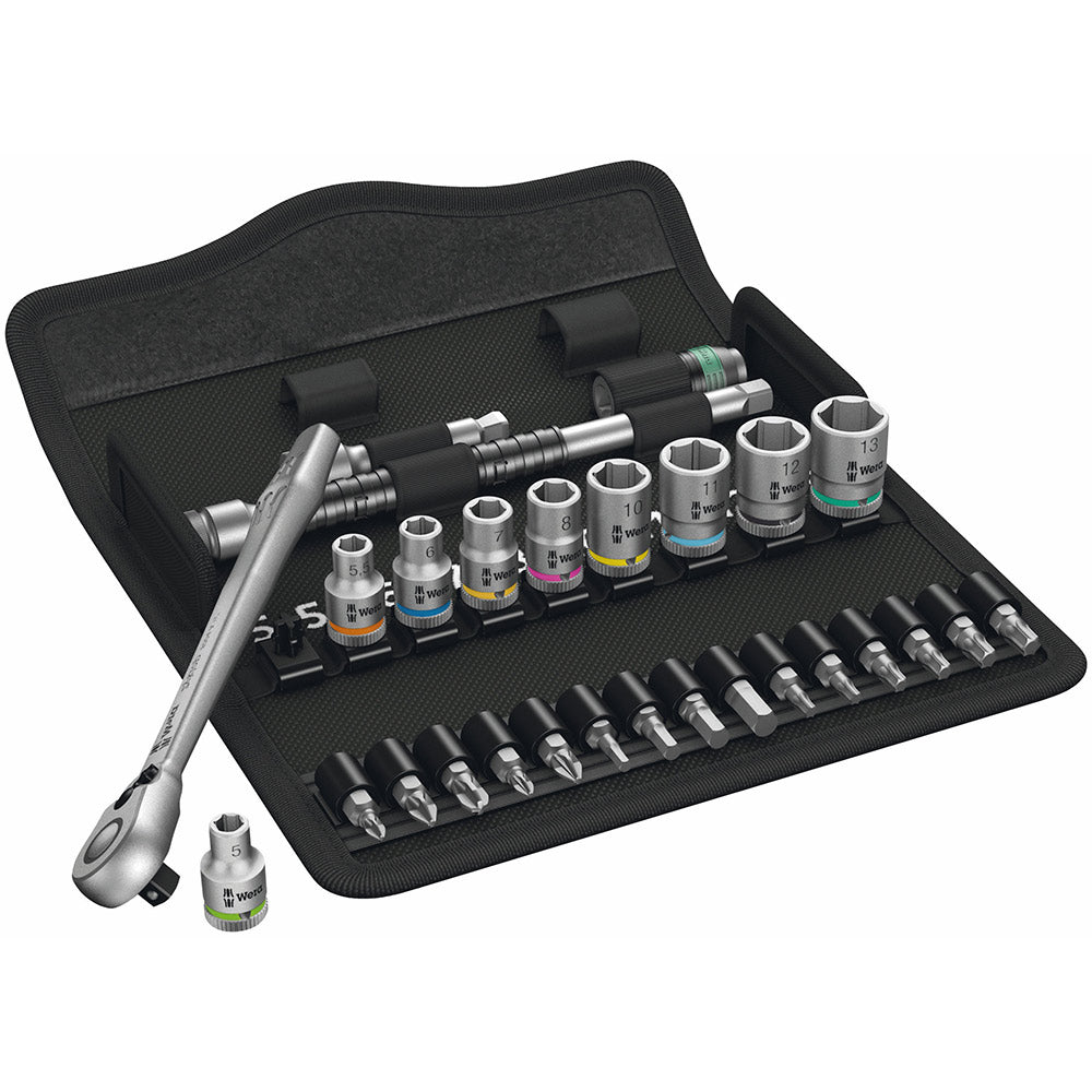 8100 SA 8 Zyklop Ratchet Set With Switch Lever 1/4