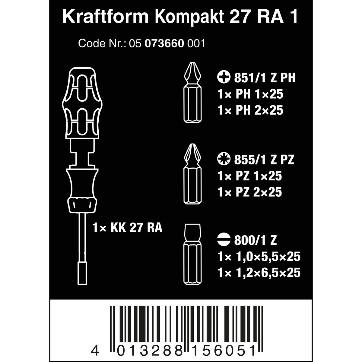 Ratchet Screwdriver Kraftform 7pcs