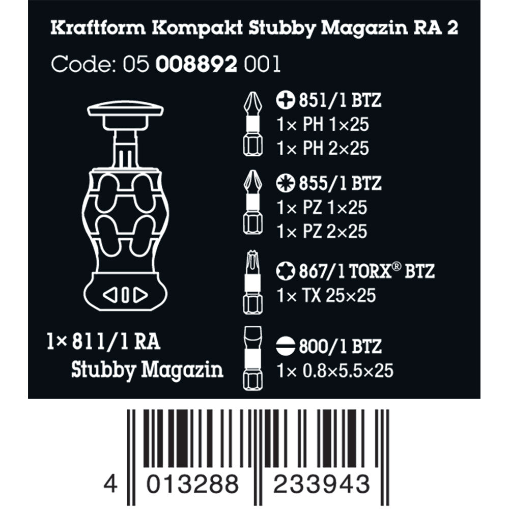 Kraftform Kompakt Stubby Magazine Screwdriver 2
