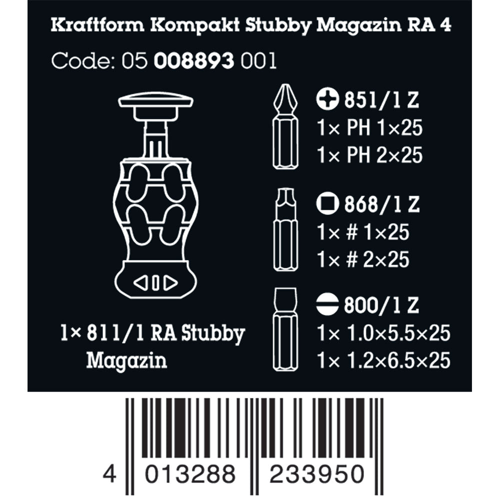 Kraftform Kompakt Stubby Magazine Screwdriver 3