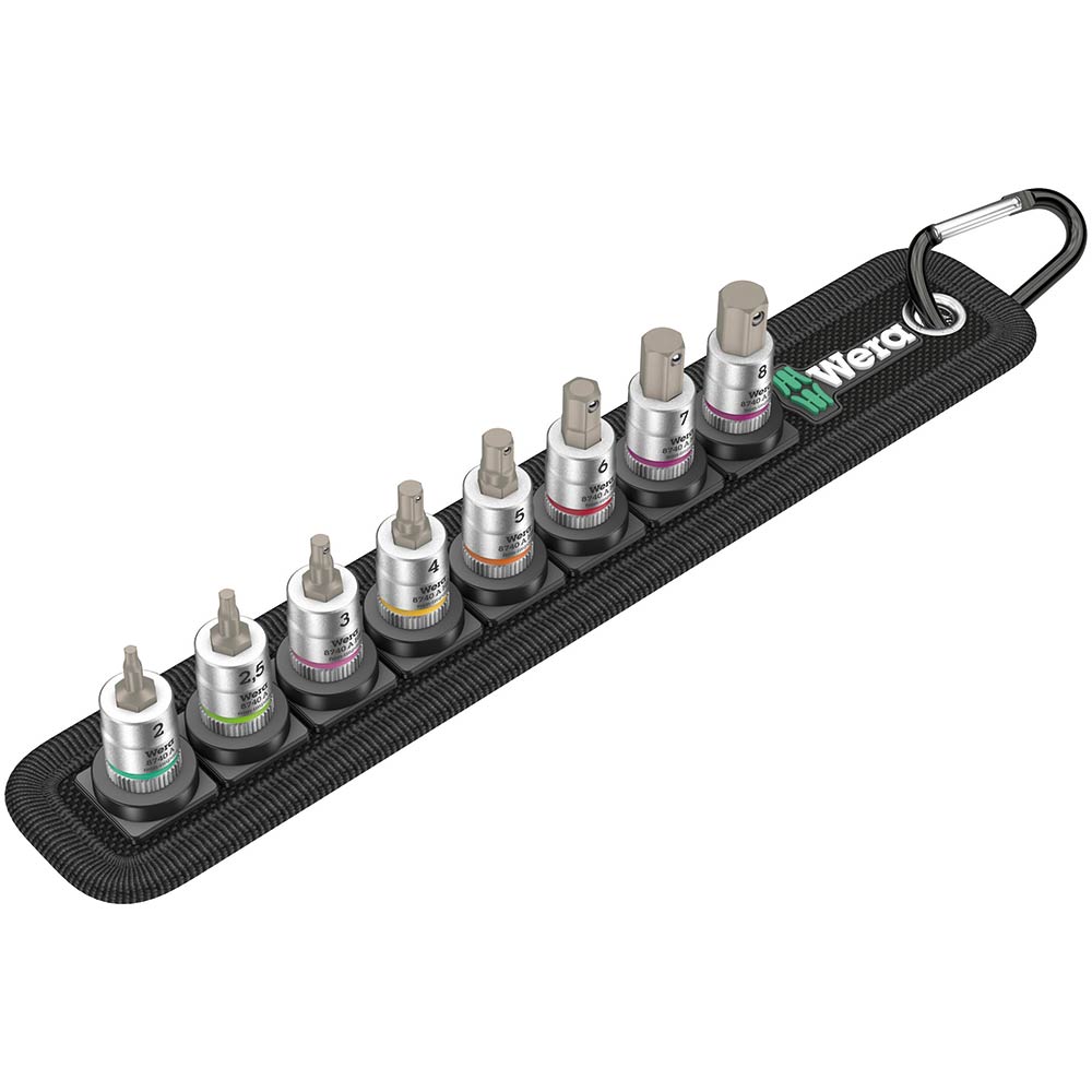 Belt A 2 Zyklop In-Hex+ HF Bit Socket Set 1/4 8pc